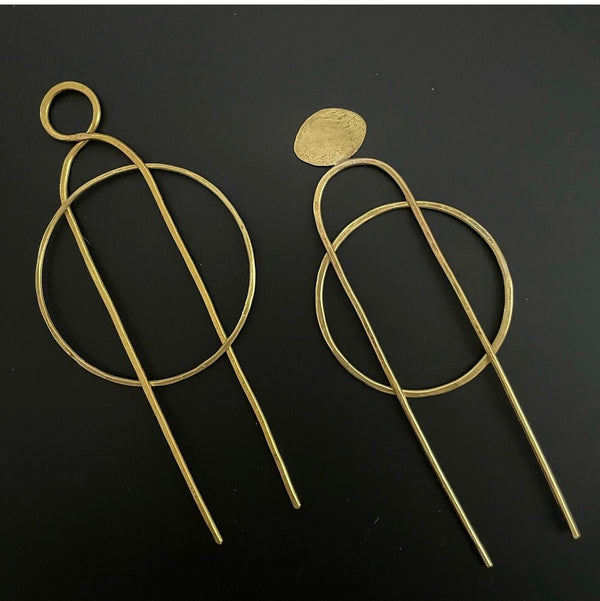 Kore - Brass hair pin